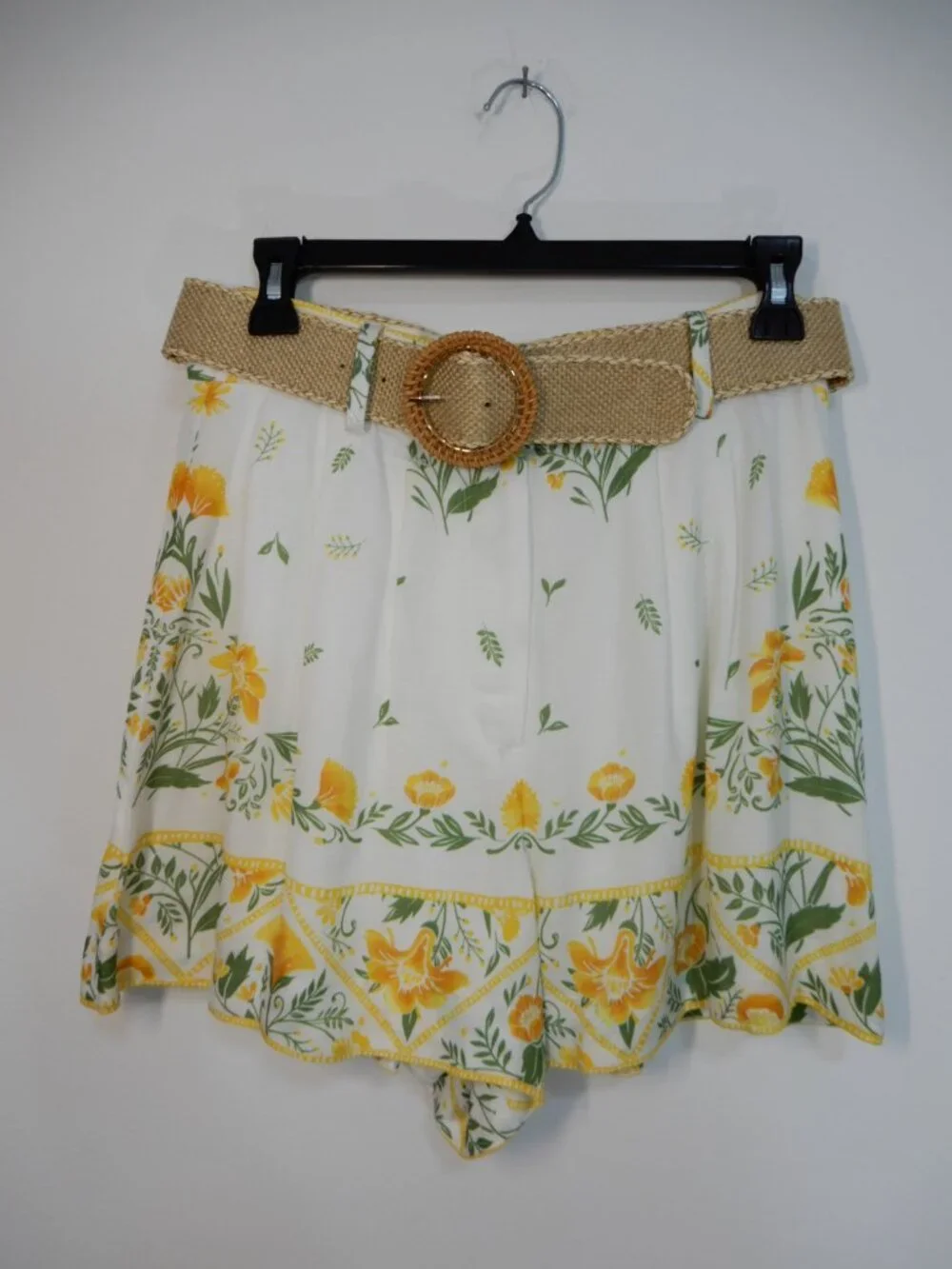 ANTONIO MELANI Style by Simkins Lindsey TOP SHORT Set 10 Printed Linen Blend NEW
